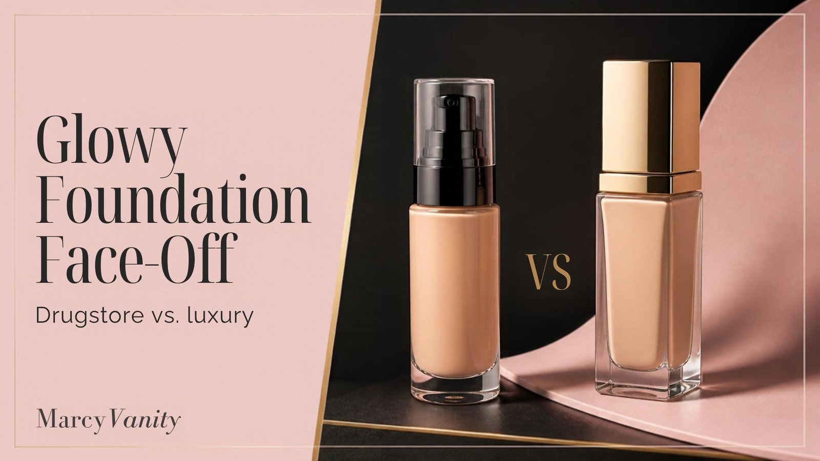 Glowy foundation face-off: drugstore vs luxury