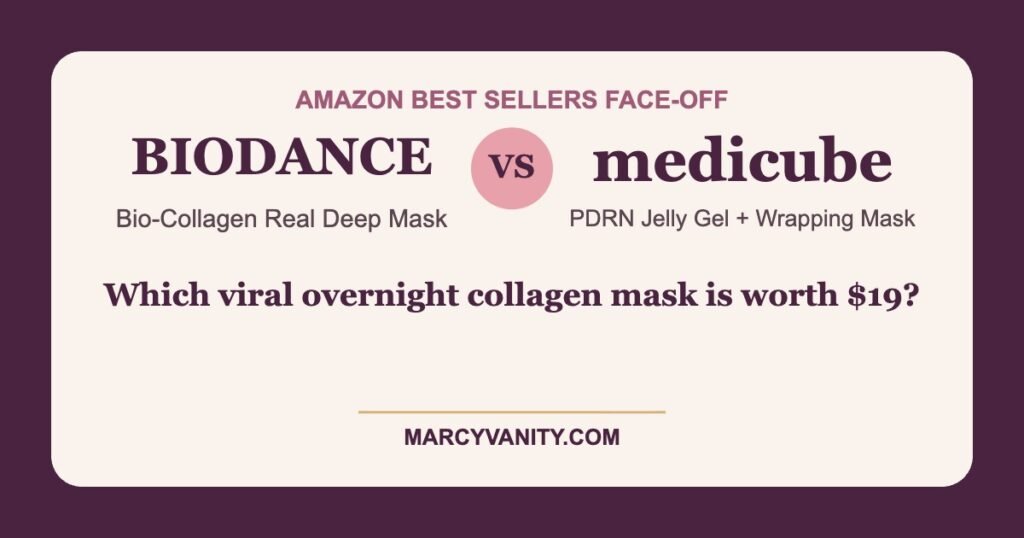 BIODANCE vs medicube overnight collagen mask comparison