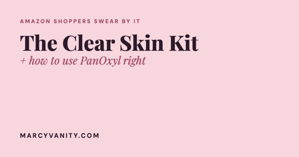 The Clear Skin Kit Amazon Shoppers Swear By (PanOxyl + 5 More, Mostly Under $20) The Amazon clear skin kit with PanOxyl acne wash