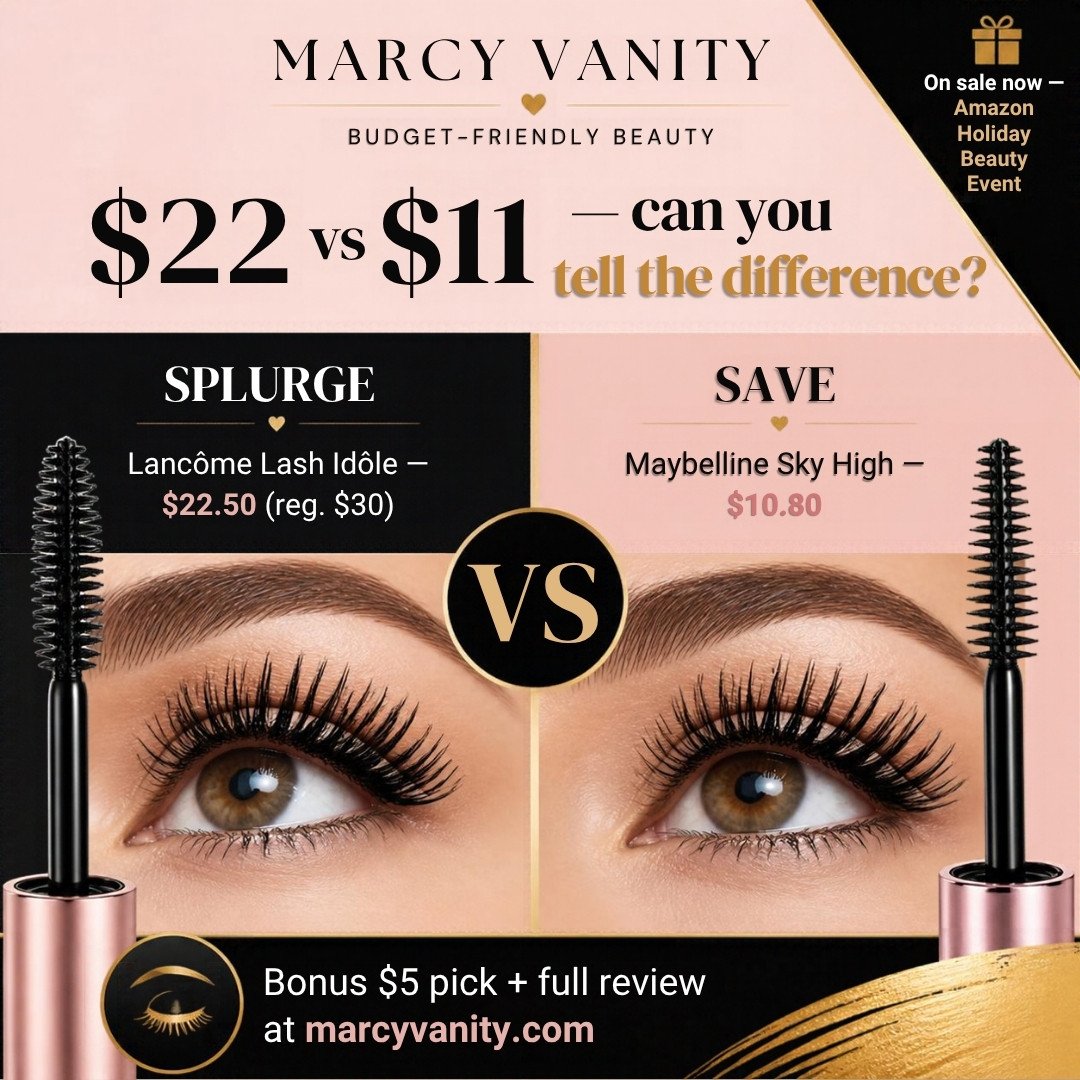 Lancôme Lash Idôle ($22.50) vs Maybelline Sky High ($10.80) mascara face-off